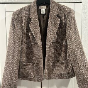 Brown Tweed Blazer